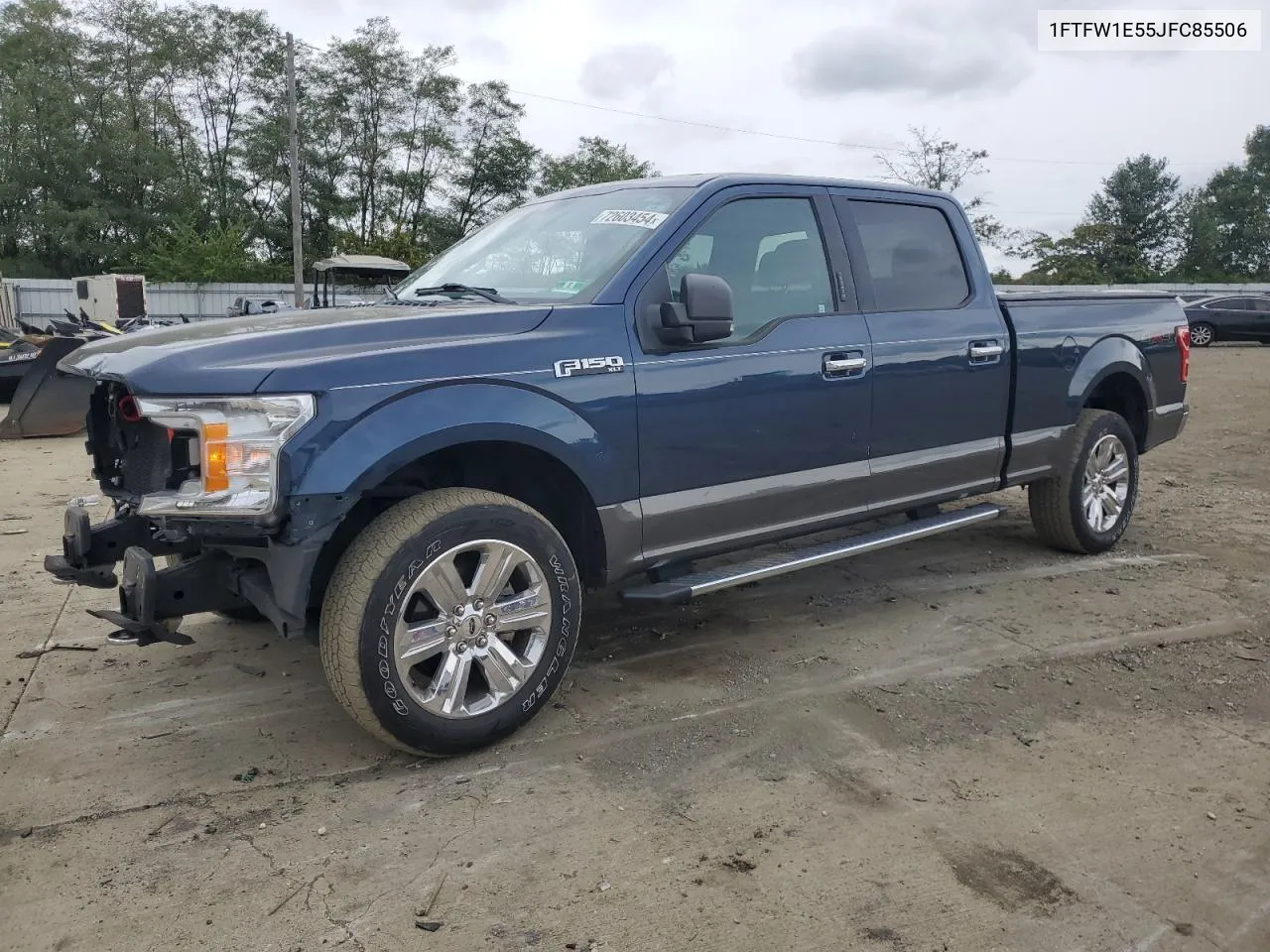 2018 Ford F150 Supercrew VIN: 1FTFW1E55JFC85506 Lot: 72603454