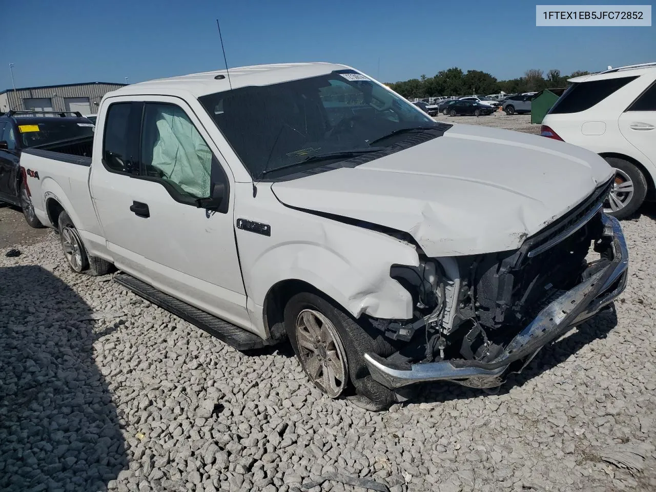 2018 Ford F150 Super Cab VIN: 1FTEX1EB5JFC72852 Lot: 72730614