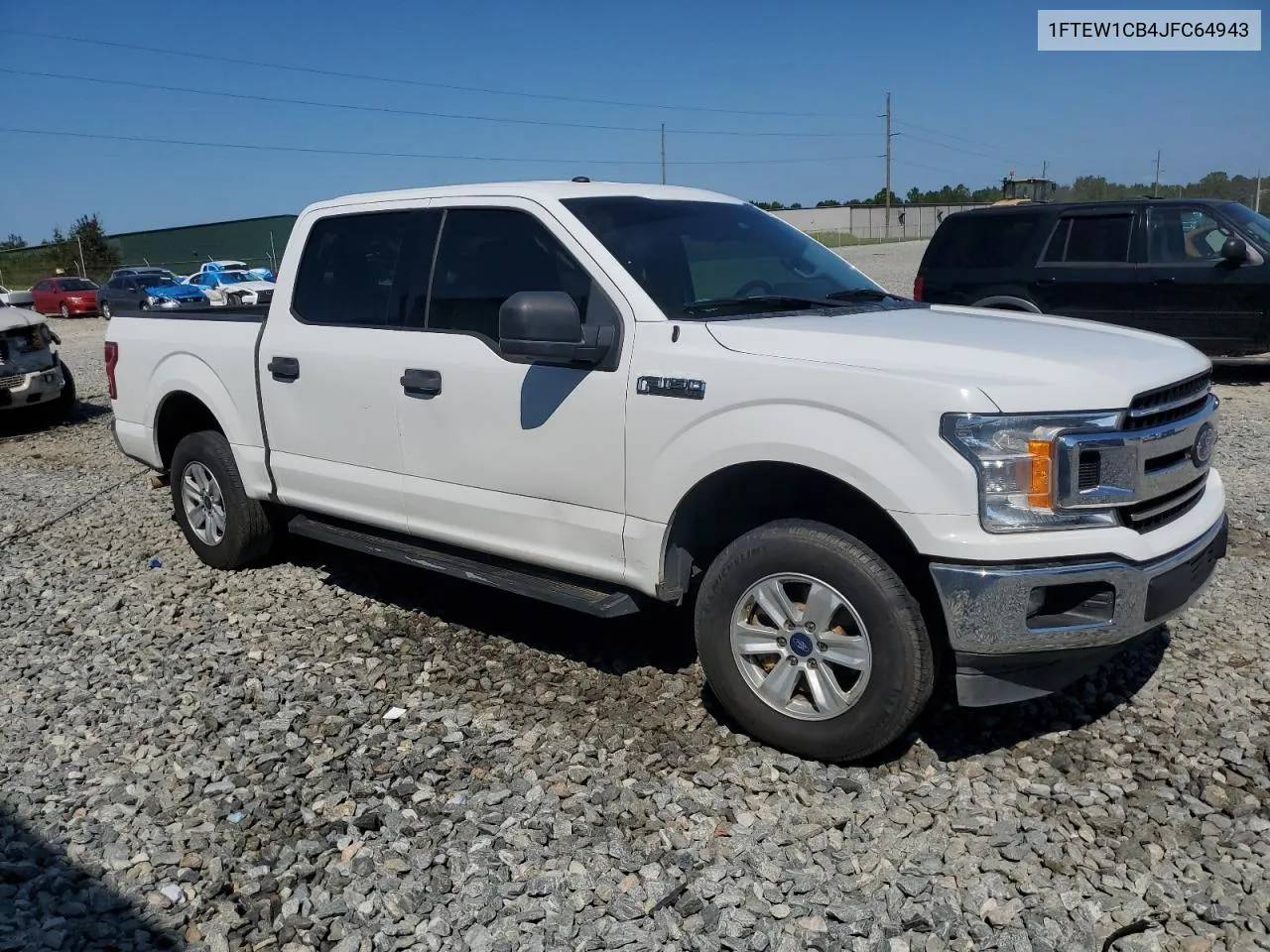 2018 Ford F150 Supercrew VIN: 1FTEW1CB4JFC64943 Lot: 72788854