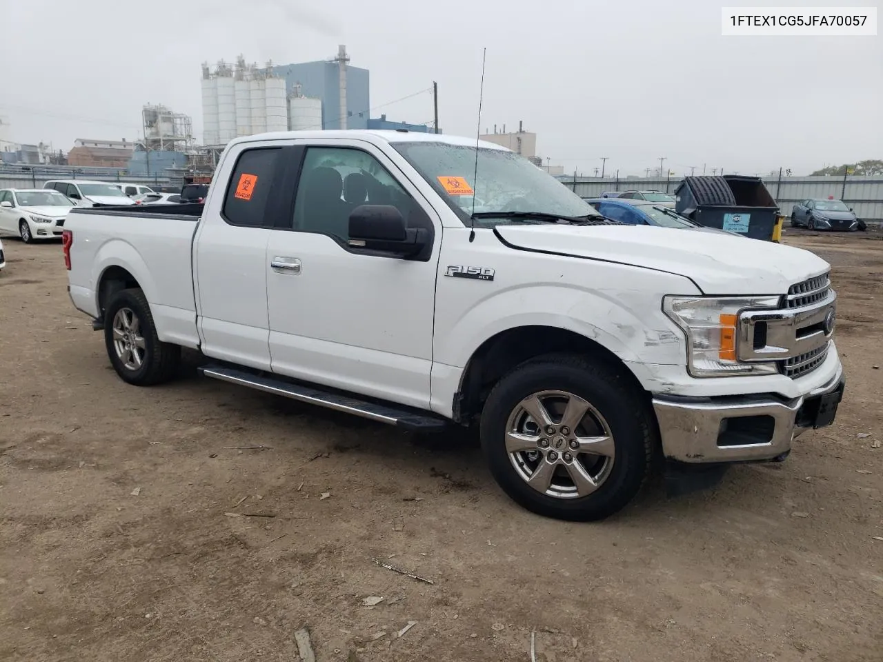 2018 Ford F150 Super Cab VIN: 1FTEX1CG5JFA70057 Lot: 72804724