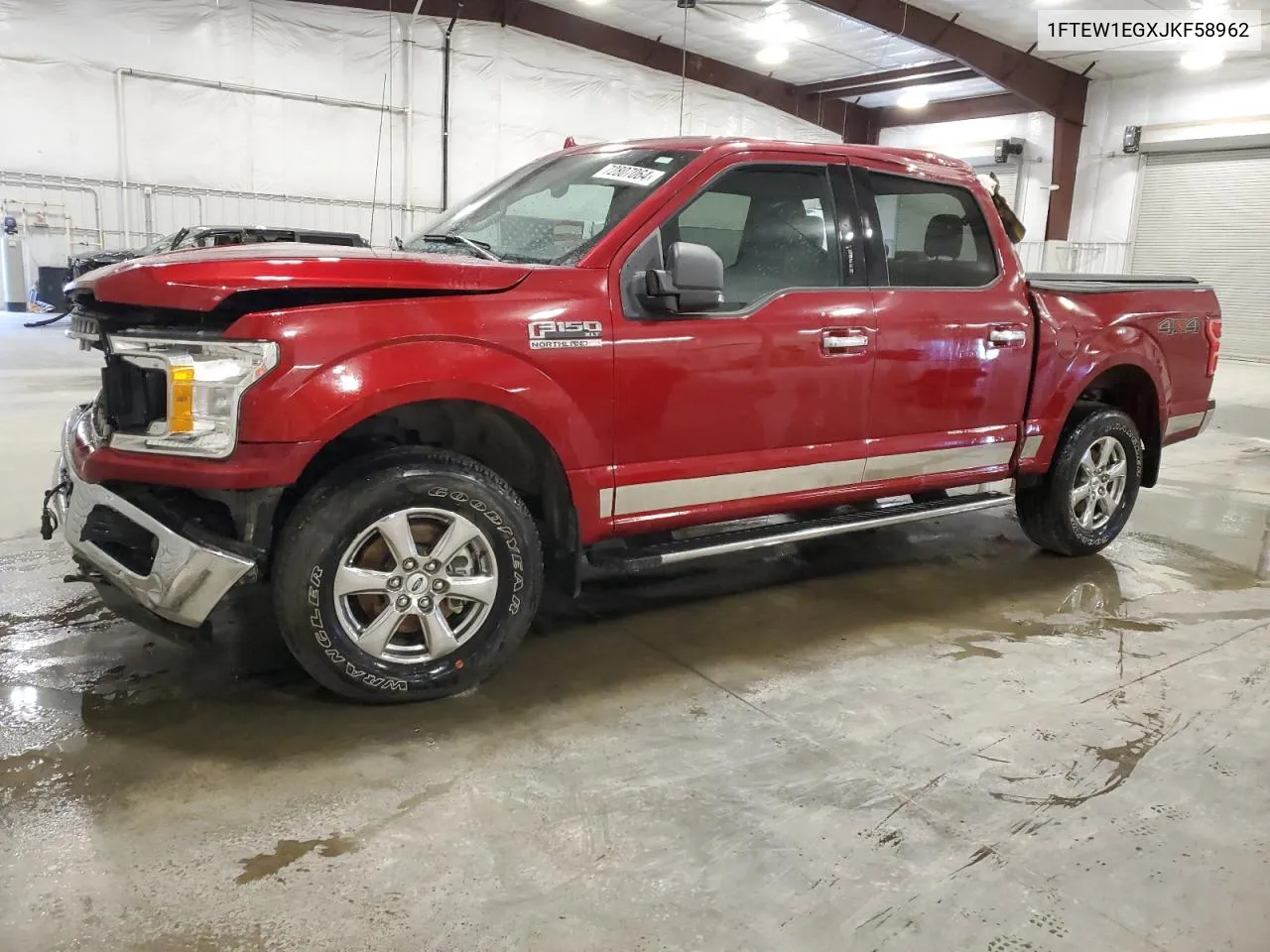 2018 Ford F150 Supercrew VIN: 1FTEW1EGXJKF58962 Lot: 72807064