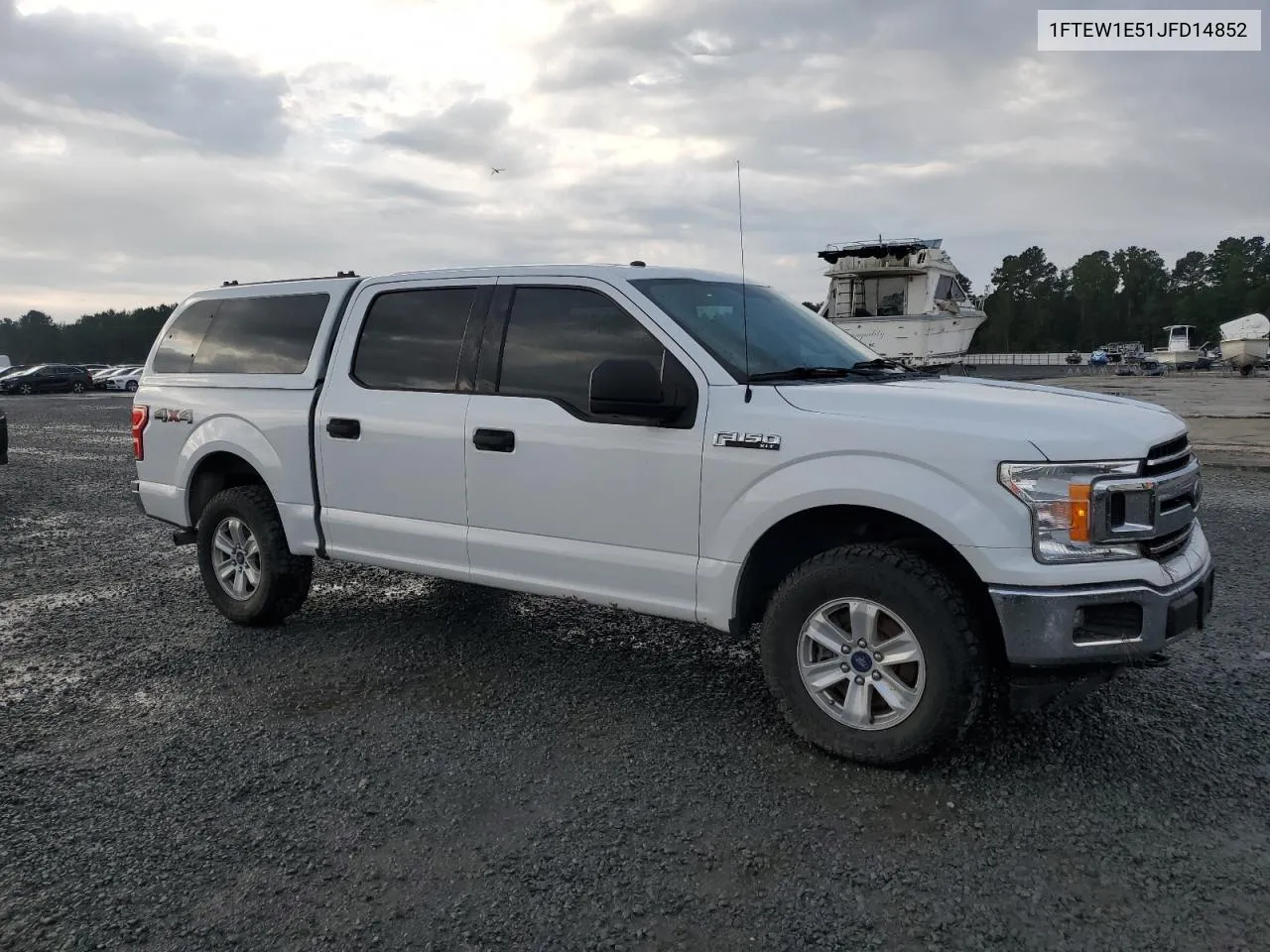 2018 Ford F150 Supercrew VIN: 1FTEW1E51JFD14852 Lot: 72840684