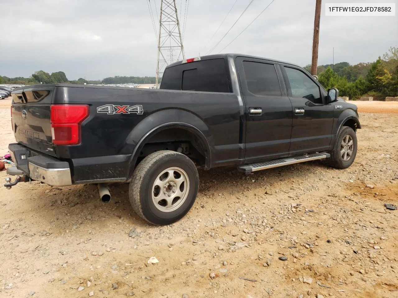 2018 Ford F150 Supercrew VIN: 1FTFW1EG2JFD78582 Lot: 72880034