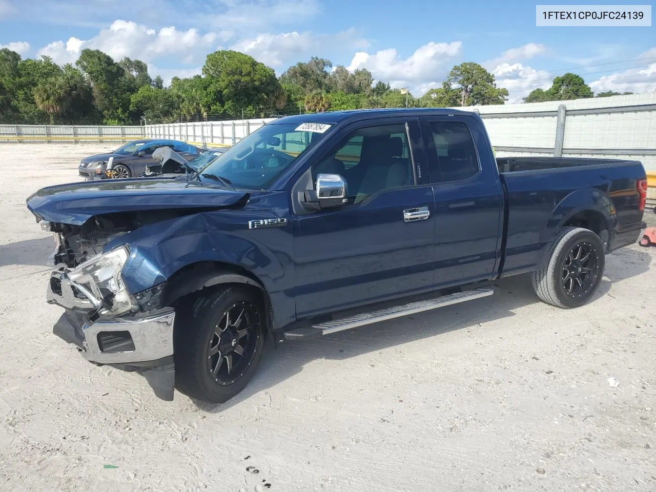 2018 Ford F150 Super Cab VIN: 1FTEX1CP0JFC24139 Lot: 72887854