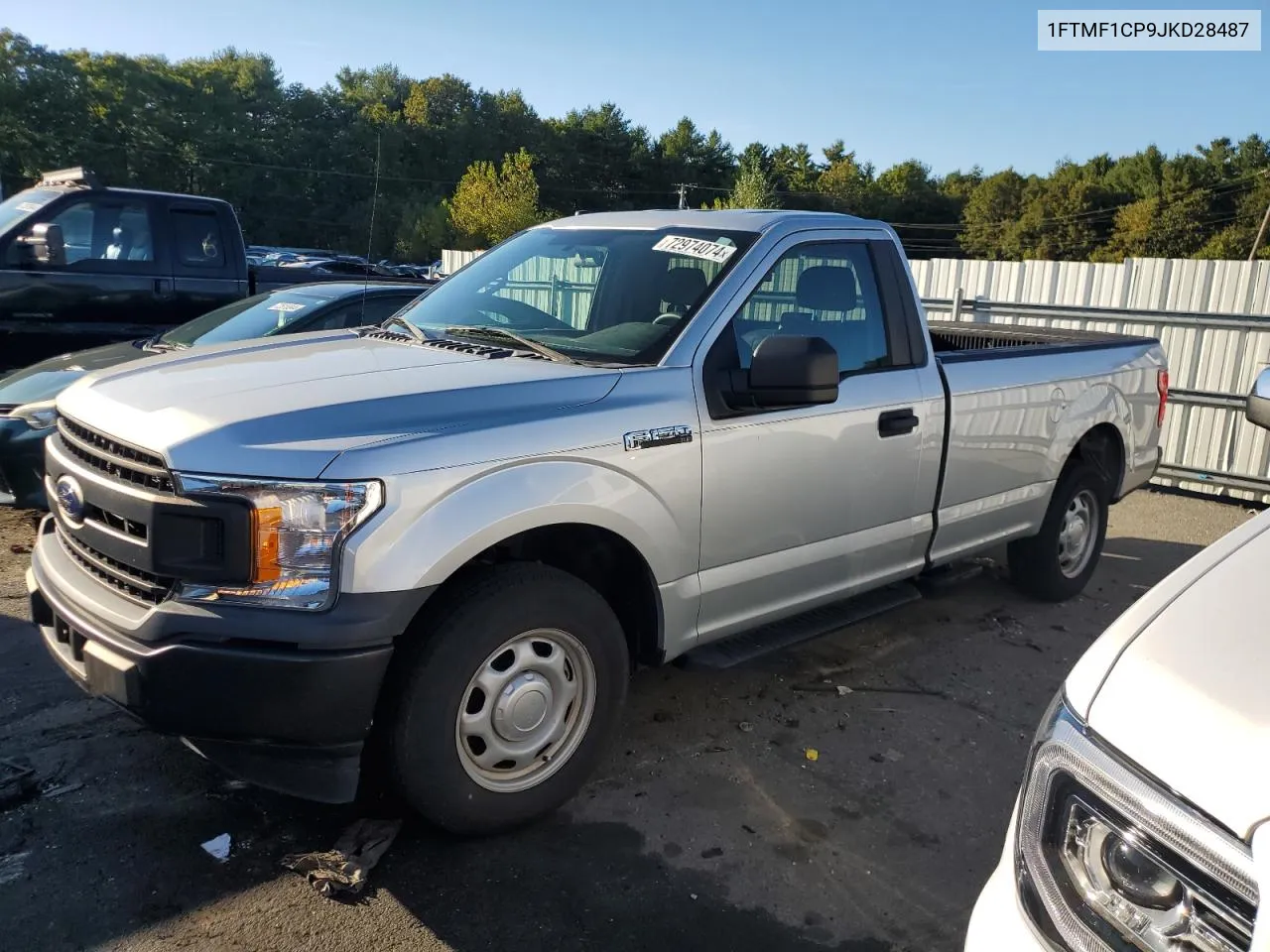 2018 Ford F150 VIN: 1FTMF1CP9JKD28487 Lot: 72974074