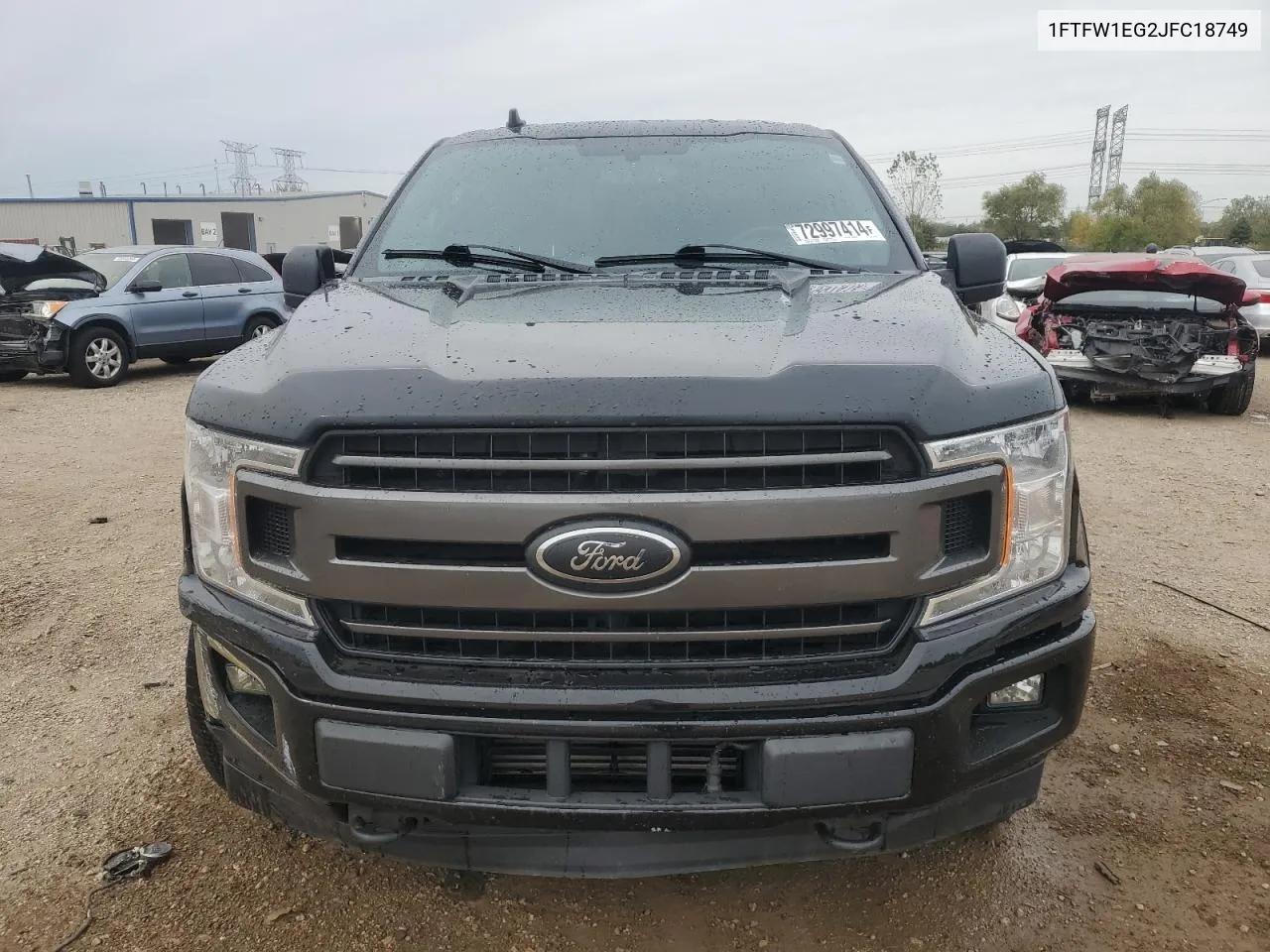 2018 Ford F150 Supercrew VIN: 1FTFW1EG2JFC18749 Lot: 72997414