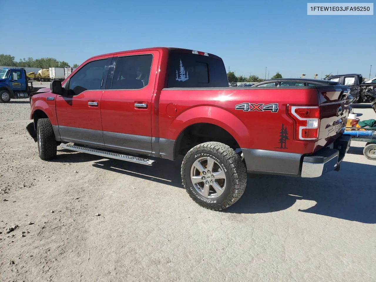 2018 Ford F150 Supercrew VIN: 1FTEW1EG3JFA95250 Lot: 73024104