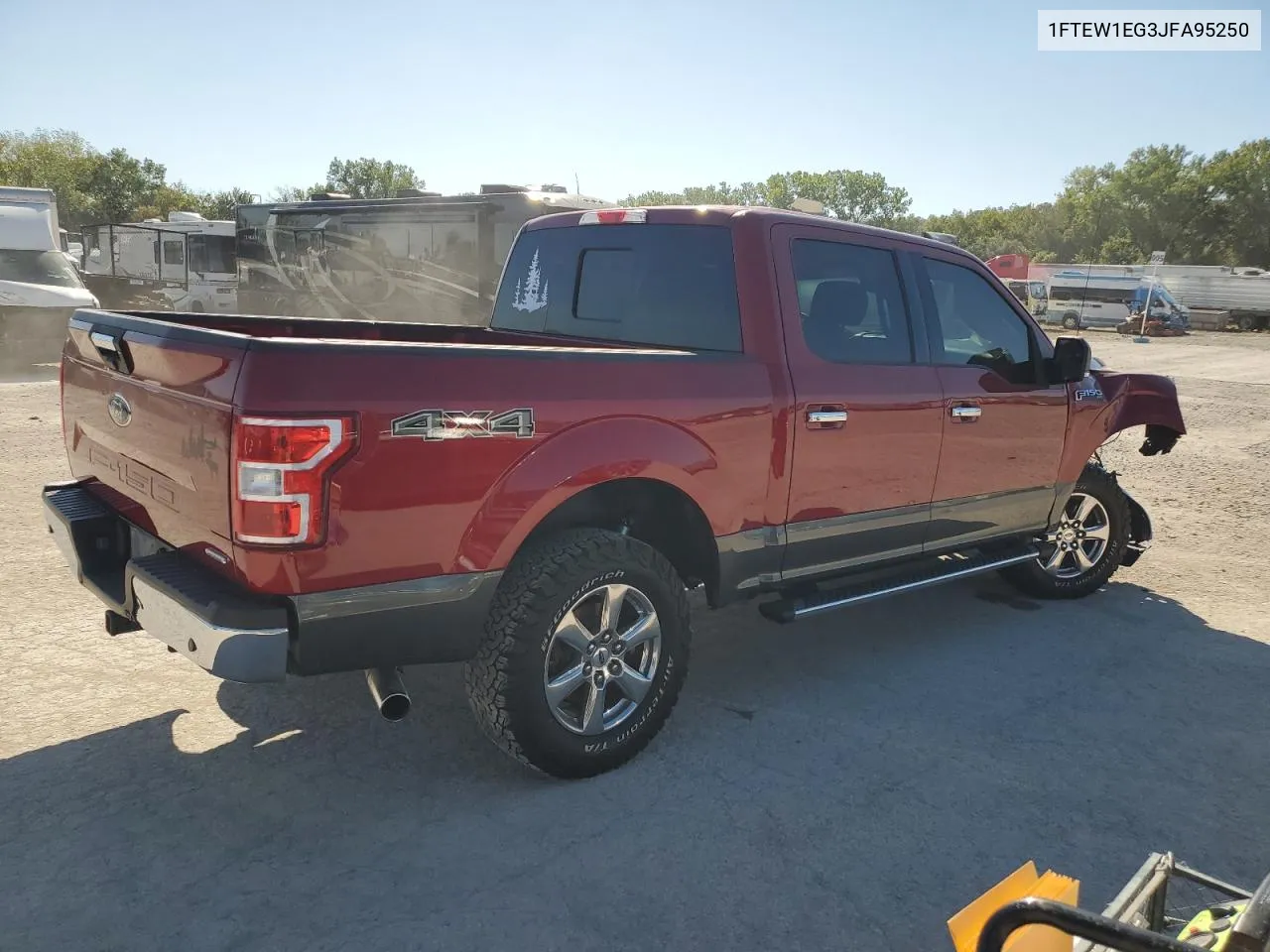 2018 Ford F150 Supercrew VIN: 1FTEW1EG3JFA95250 Lot: 73024104