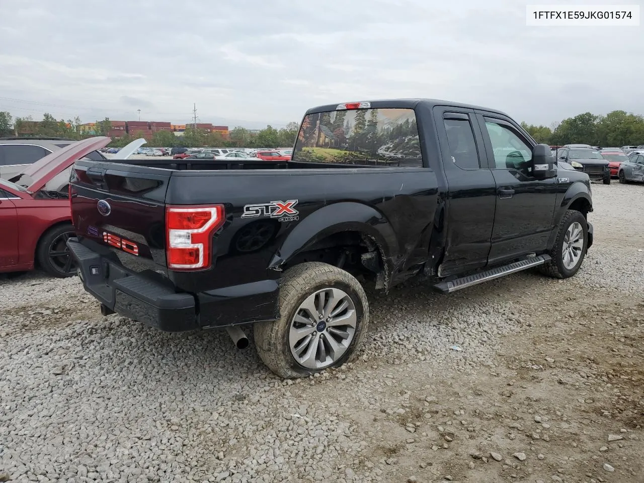 2018 Ford F150 Super Cab VIN: 1FTFX1E59JKG01574 Lot: 73036674