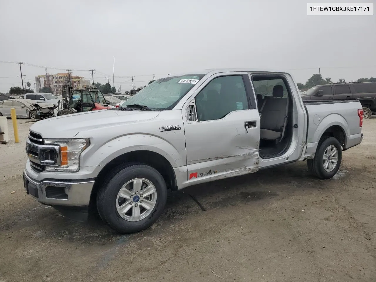 2018 Ford F150 Supercrew VIN: 1FTEW1CBXJKE17171 Lot: 73172834