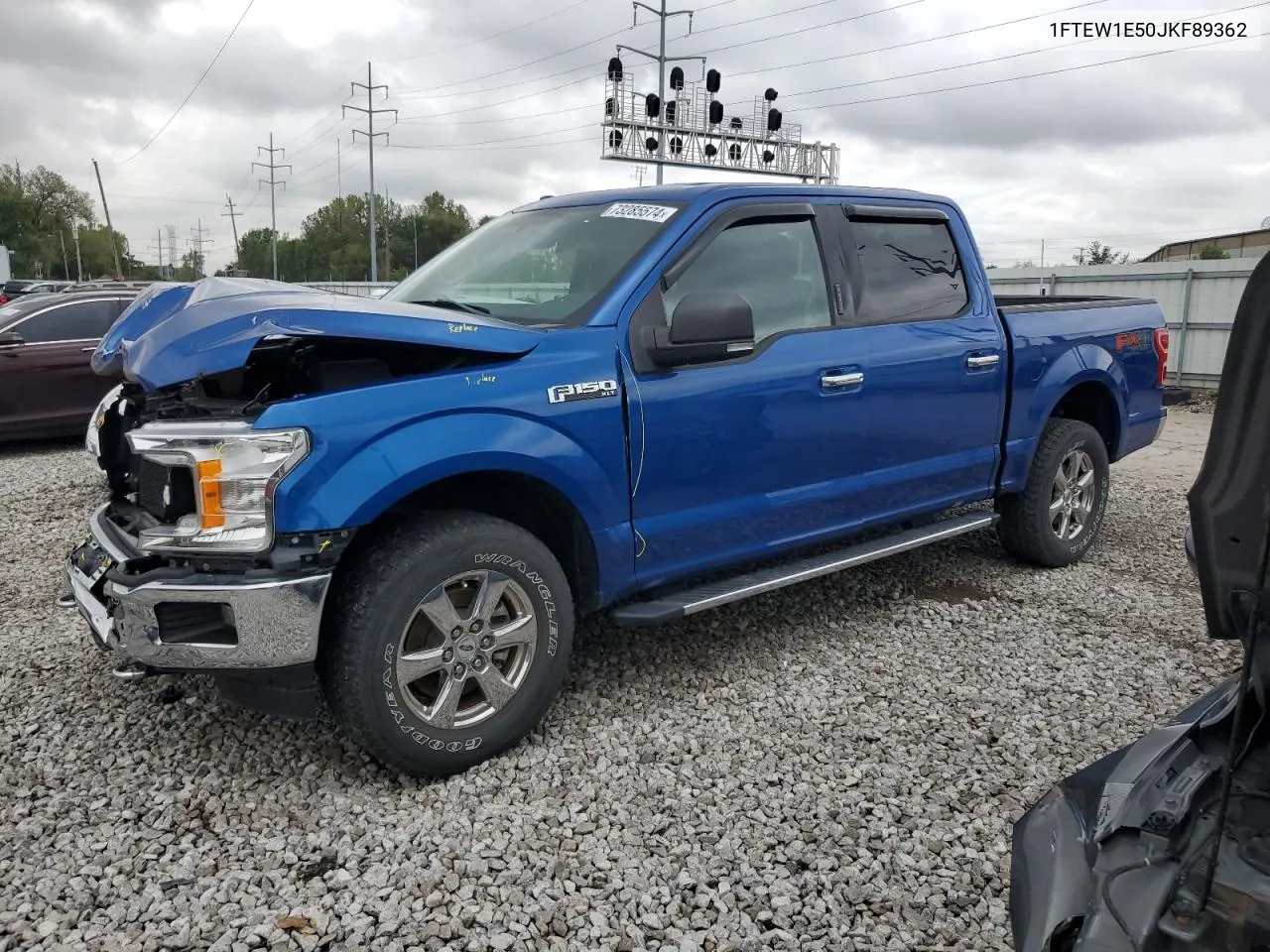 2018 Ford F150 Supercrew VIN: 1FTEW1E50JKF89362 Lot: 73285574