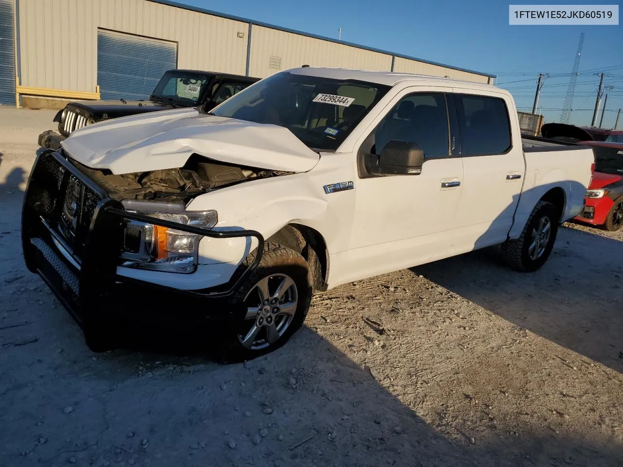 2018 Ford F150 Supercrew VIN: 1FTEW1E52JKD60519 Lot: 73299344