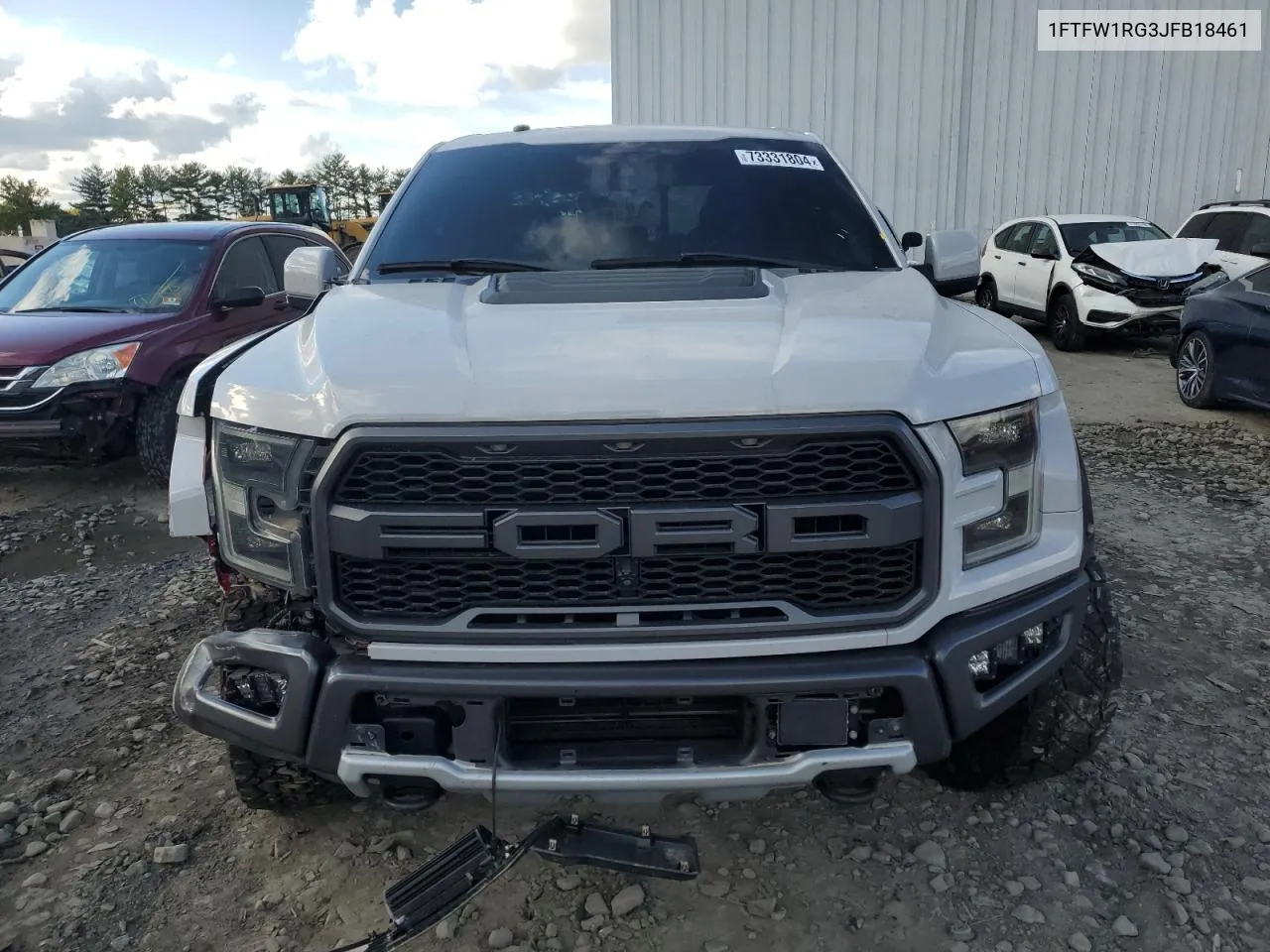 2018 Ford F150 Raptor VIN: 1FTFW1RG3JFB18461 Lot: 73331804