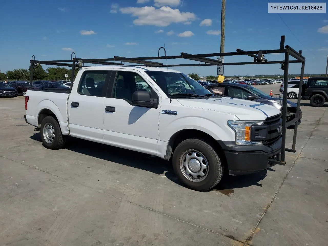 2018 Ford F150 Supercrew VIN: 1FTEW1C51JKE18428 Lot: 73346344