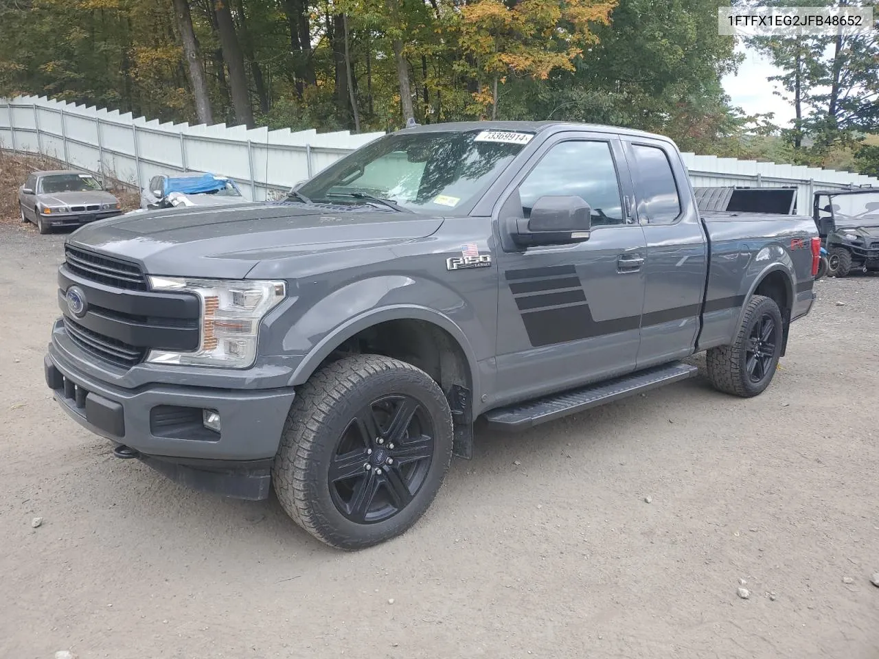 2018 Ford F150 Super Cab VIN: 1FTFX1EG2JFB48652 Lot: 73369914