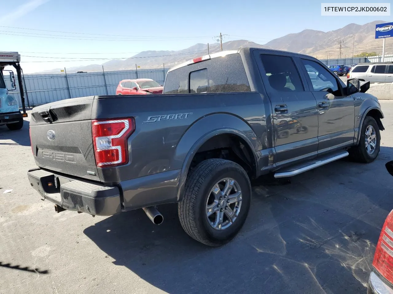 2018 Ford F150 Supercrew VIN: 1FTEW1CP2JKD00602 Lot: 73370584