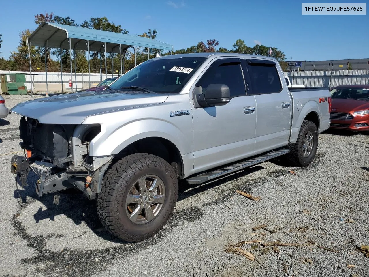 2018 Ford F150 Supercrew VIN: 1FTEW1EG7JFE57628 Lot: 73591514