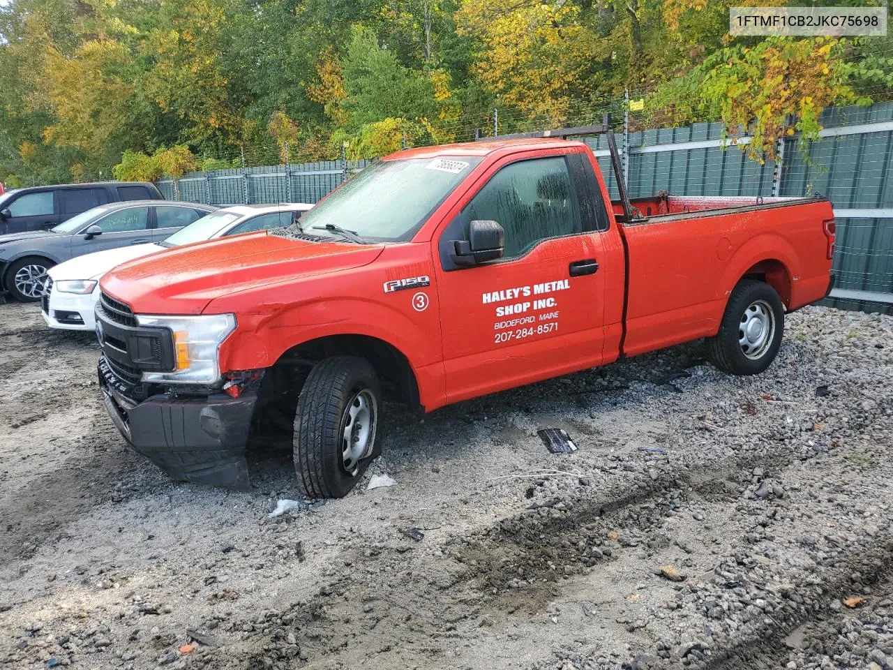 2018 Ford F150 VIN: 1FTMF1CB2JKC75698 Lot: 73656374