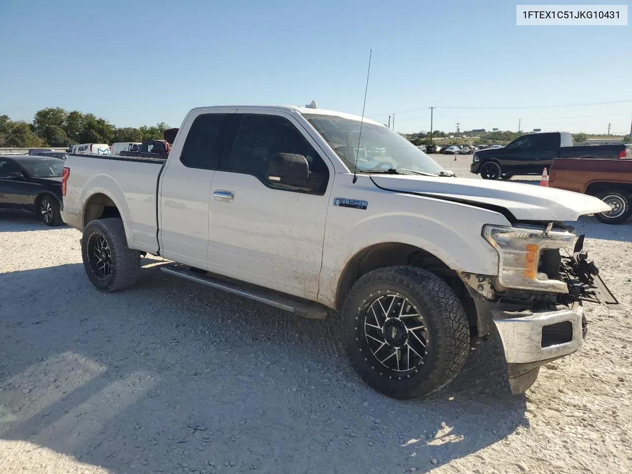 2018 Ford F150 Super Cab VIN: 1FTEX1C51JKG10431 Lot: 73675734