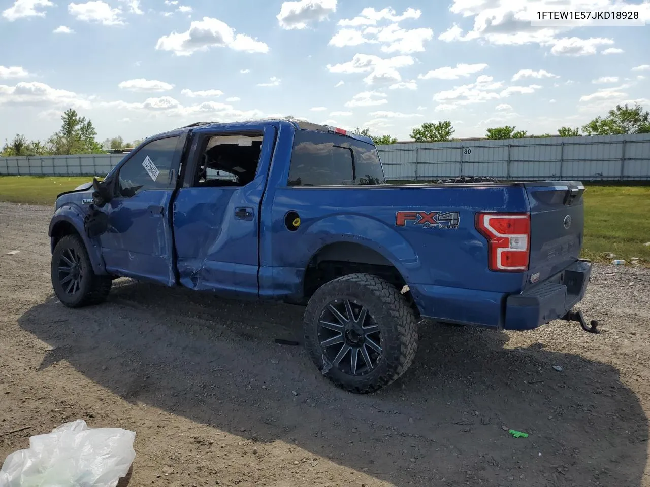 2018 Ford F150 Supercrew VIN: 1FTEW1E57JKD18928 Lot: 73758484