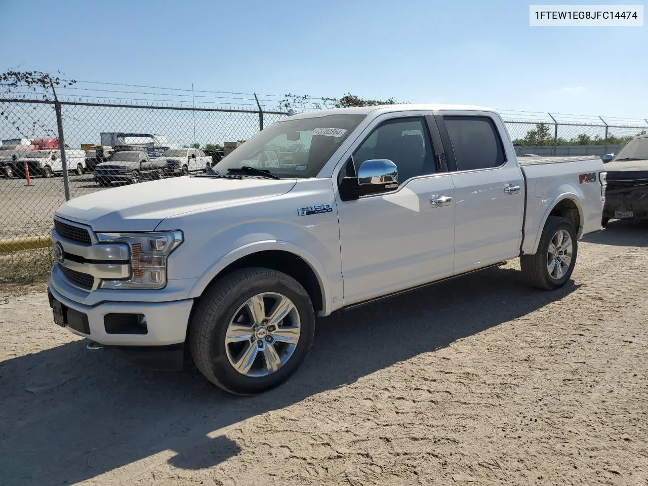 2018 Ford F150 Supercrew VIN: 1FTEW1EG8JFC14474 Lot: 73782864