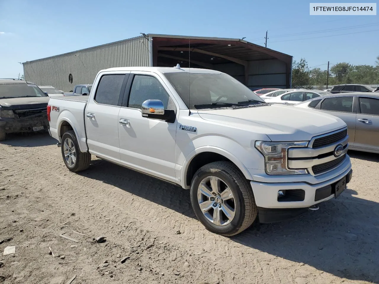 2018 Ford F150 Supercrew VIN: 1FTEW1EG8JFC14474 Lot: 73782864