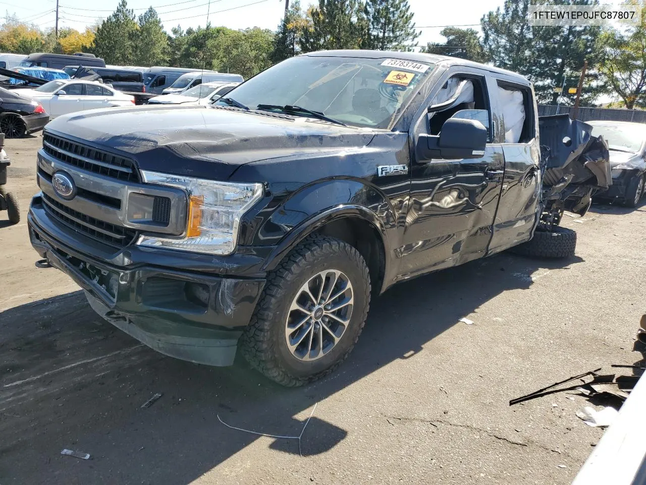 2018 Ford F150 Supercrew VIN: 1FTEW1EP0JFC87807 Lot: 73783744