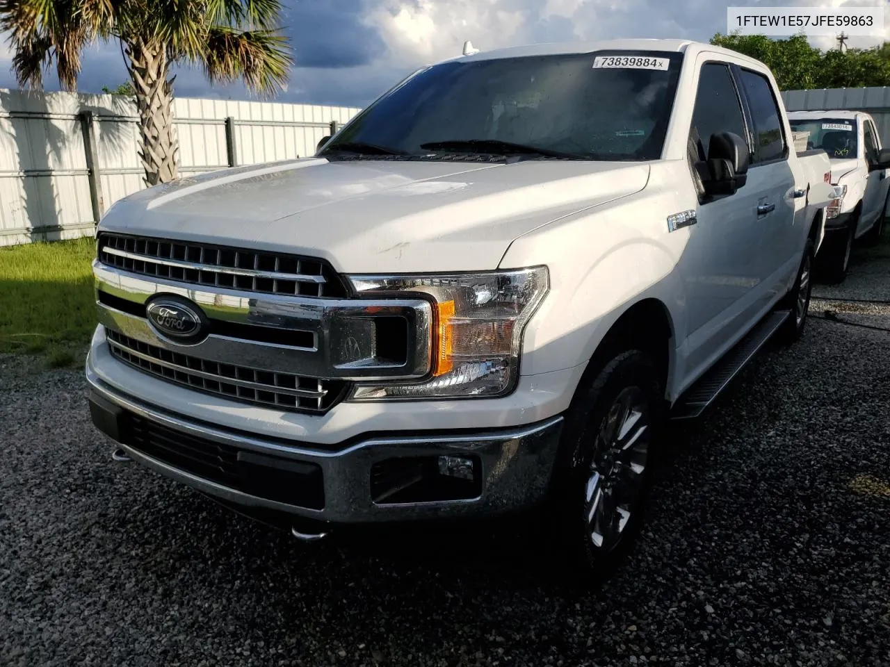 2018 Ford F150 Supercrew VIN: 1FTEW1E57JFE59863 Lot: 73839884