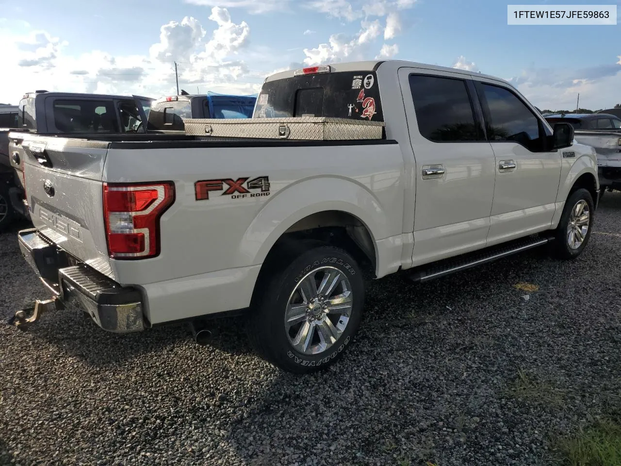 2018 Ford F150 Supercrew VIN: 1FTEW1E57JFE59863 Lot: 73839884