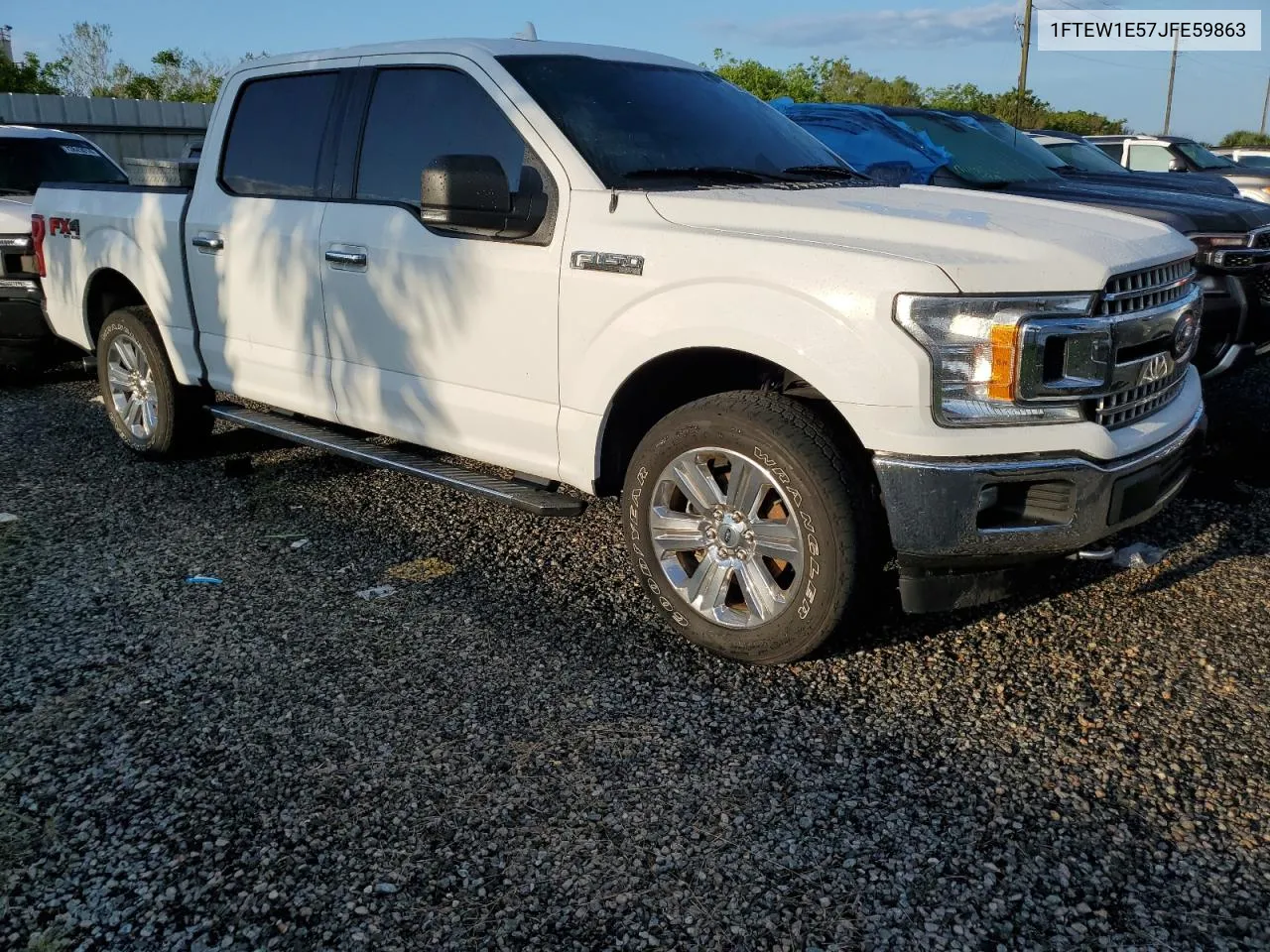 2018 Ford F150 Supercrew VIN: 1FTEW1E57JFE59863 Lot: 73839884