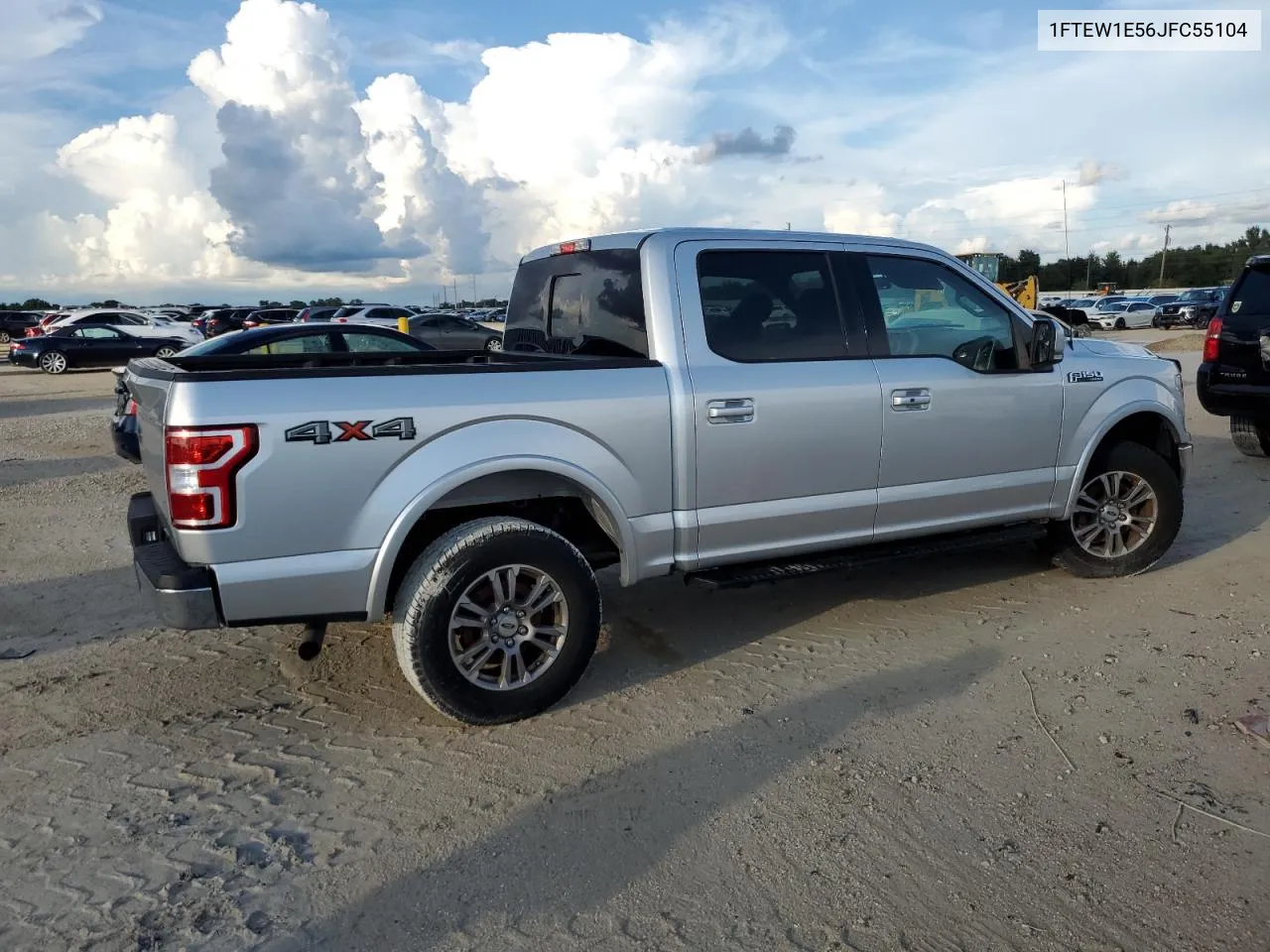 2018 Ford F150 Supercrew VIN: 1FTEW1E56JFC55104 Lot: 73980174