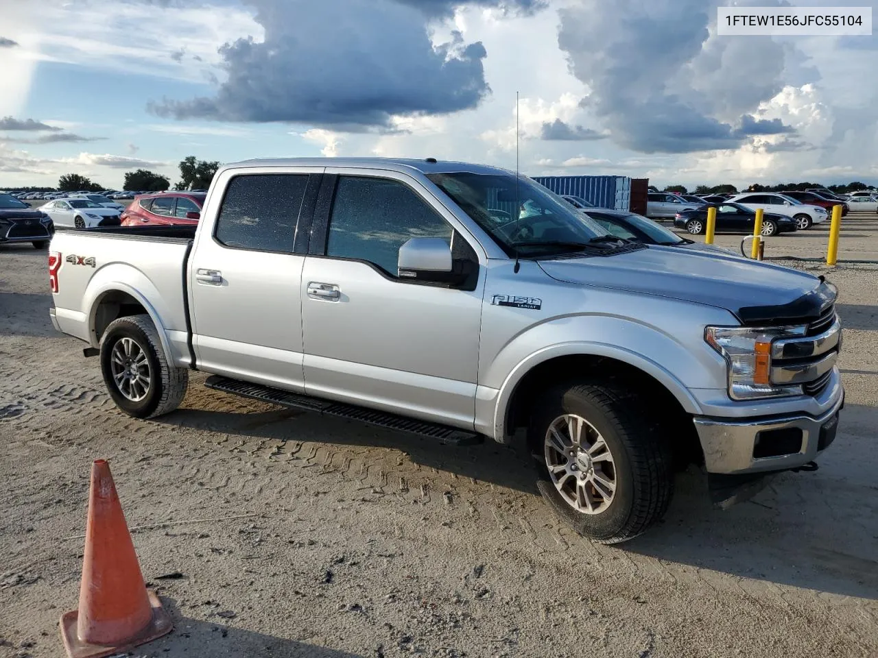 2018 Ford F150 Supercrew VIN: 1FTEW1E56JFC55104 Lot: 73980174