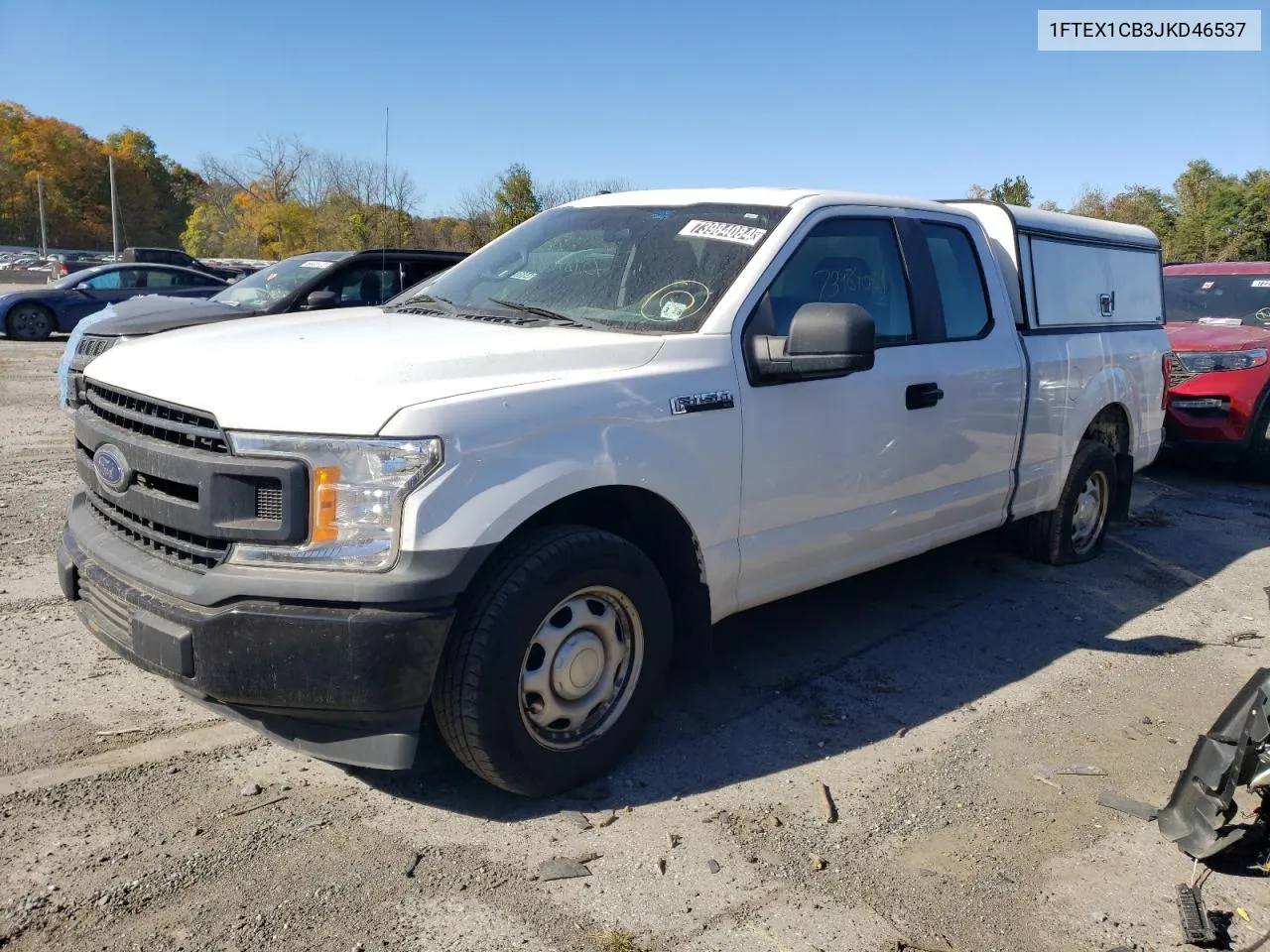 2018 Ford F150 Super Cab VIN: 1FTEX1CB3JKD46537 Lot: 73984084