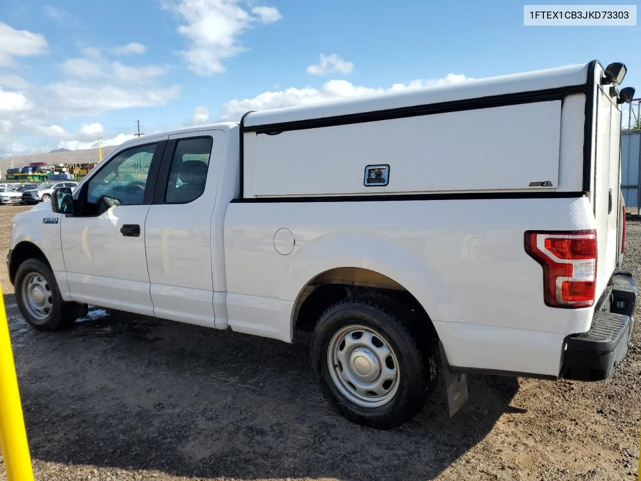 2018 Ford F150 Super Cab VIN: 1FTEX1CB3JKD73303 Lot: 73984774