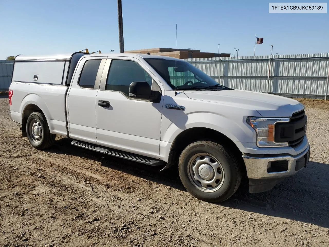 2018 Ford F150 Super Cab VIN: 1FTEX1CB9JKC59189 Lot: 73986464