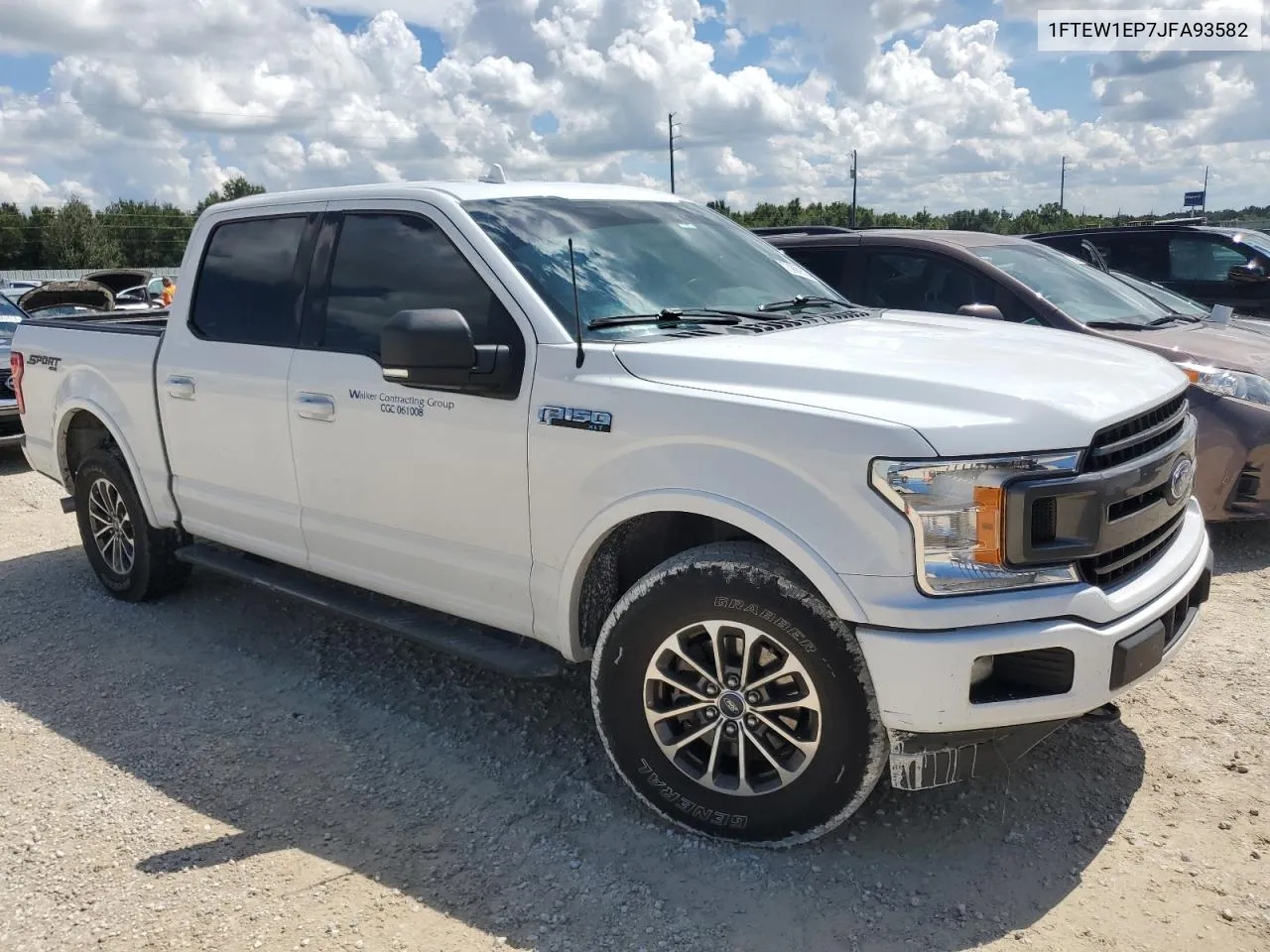 2018 Ford F150 Supercrew VIN: 1FTEW1EP7JFA93582 Lot: 73990624