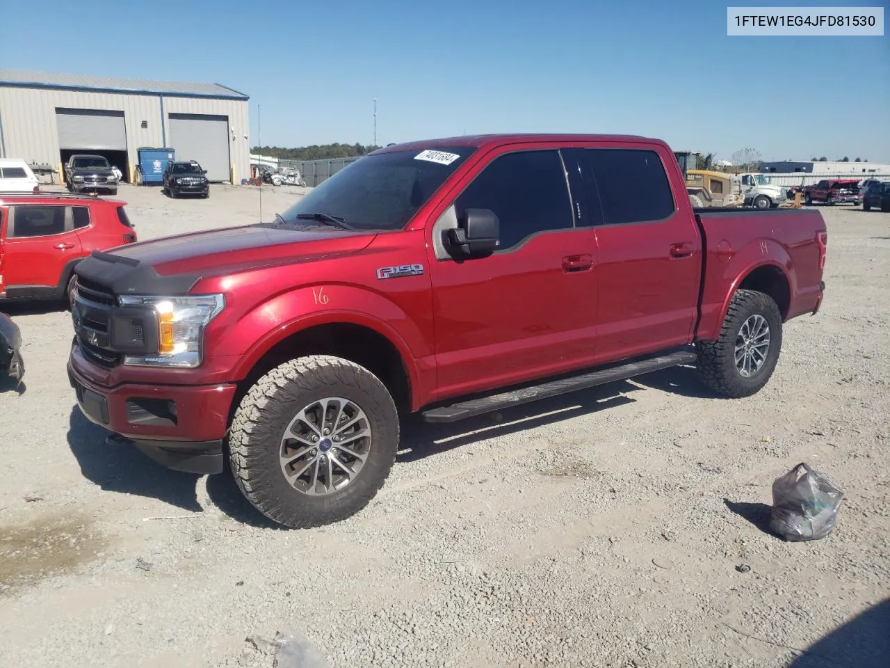 2018 Ford F150 Supercrew VIN: 1FTEW1EG4JFD81530 Lot: 74031684