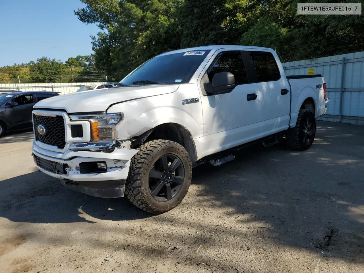 2018 Ford F150 Supercrew VIN: 1FTEW1E5XJFE01617 Lot: 74059004