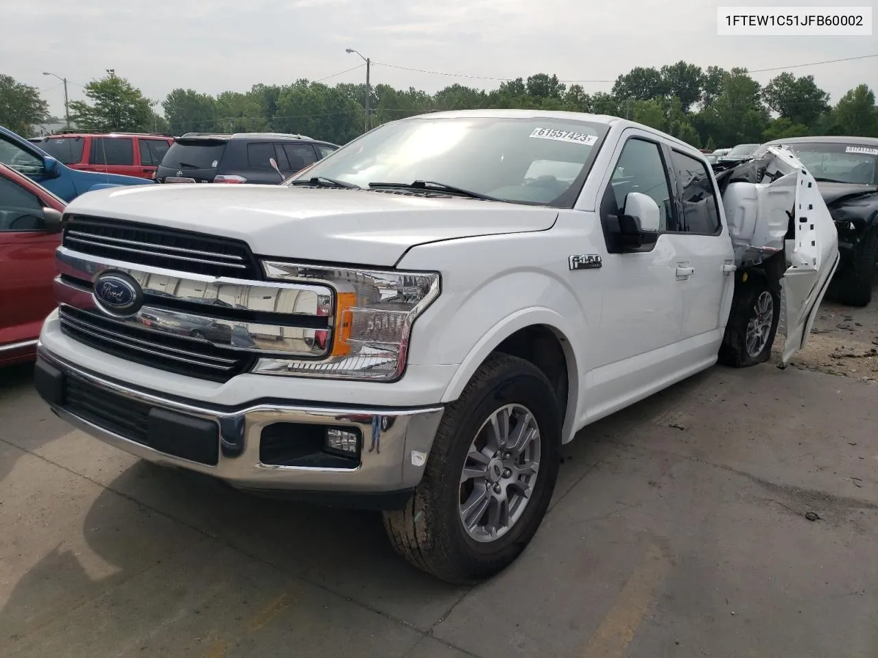 2018 Ford F150 Supercrew VIN: 1FTEW1C51JFB60002 Lot: 74229984