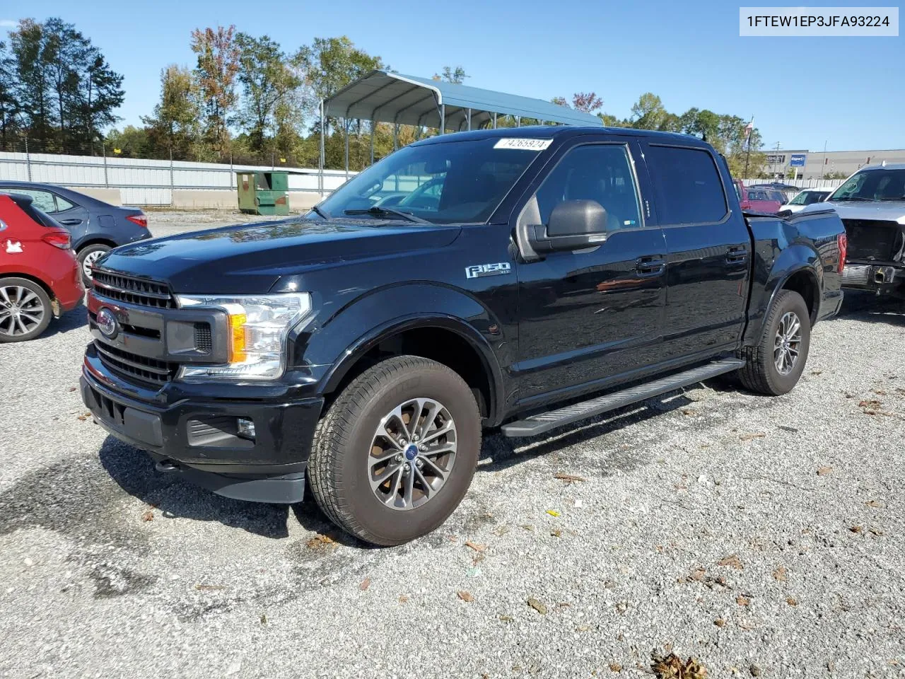 2018 Ford F150 Supercrew VIN: 1FTEW1EP3JFA93224 Lot: 74265924