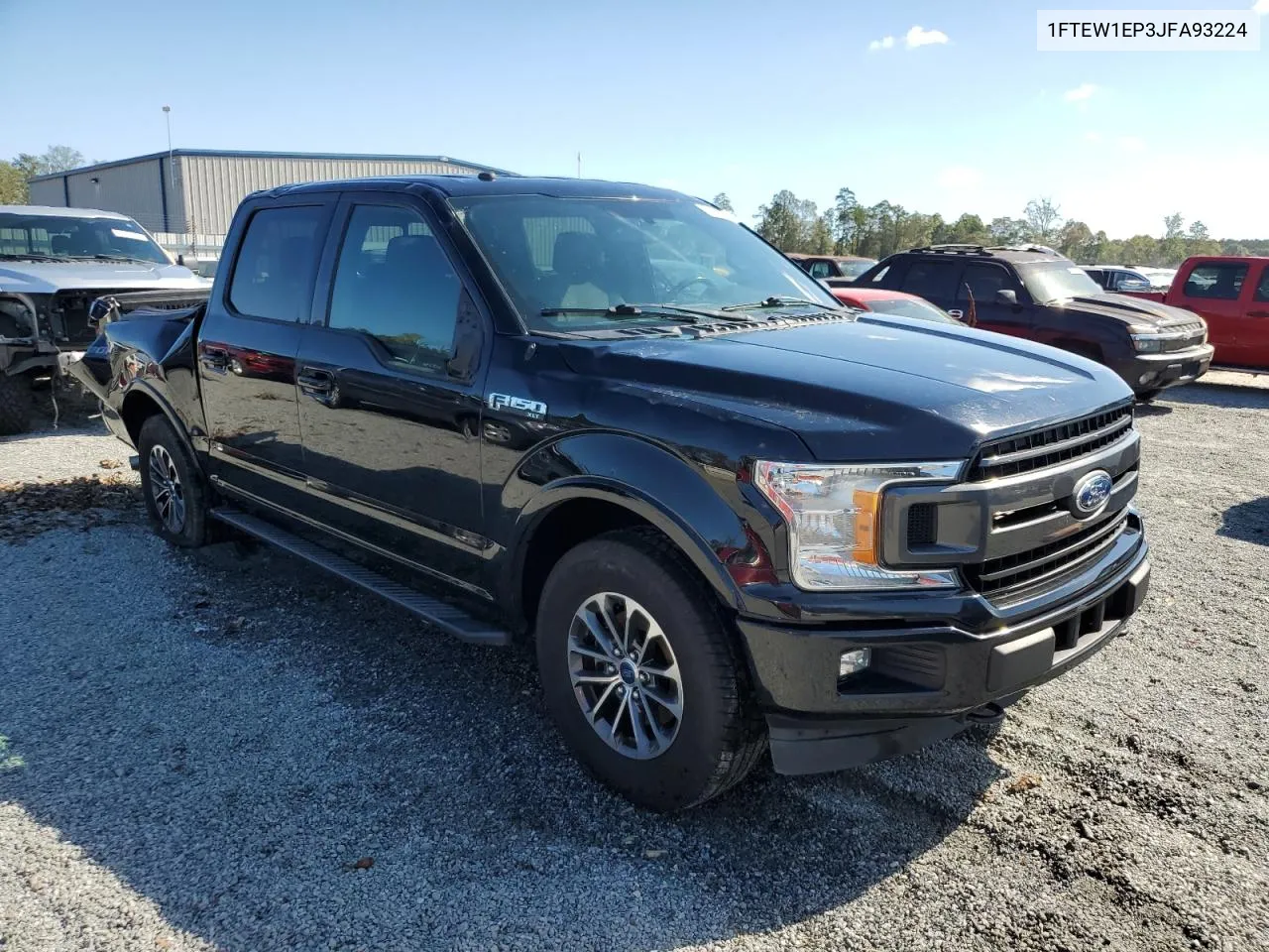 2018 Ford F150 Supercrew VIN: 1FTEW1EP3JFA93224 Lot: 74265924