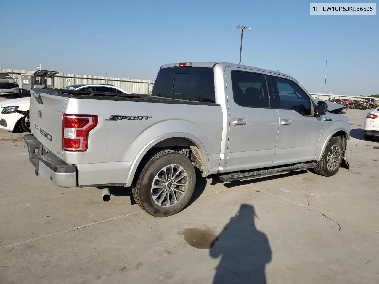 2018 Ford F150 Supercrew VIN: 1FTEW1CP5JKE56505 Lot: 74315694