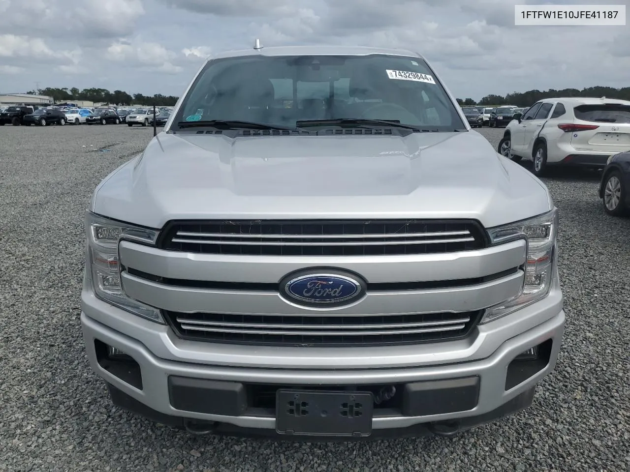 2018 Ford F150 Supercrew VIN: 1FTFW1E10JFE41187 Lot: 74329844