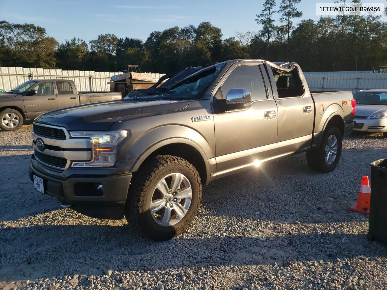 2018 Ford F150 Supercrew VIN: 1FTEW1EG0JFB96956 Lot: 74475394