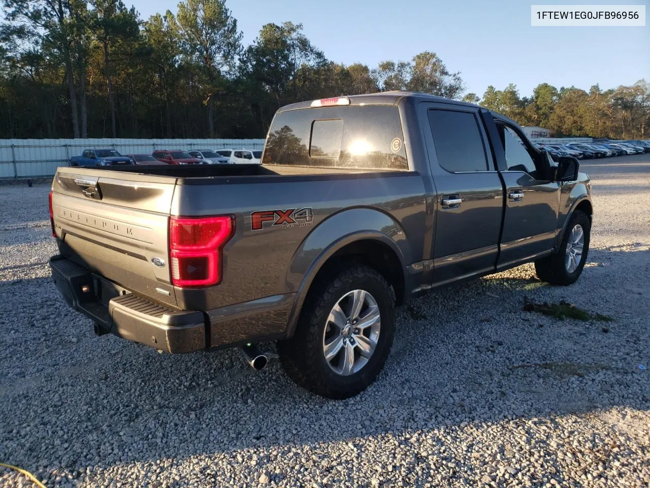 2018 Ford F150 Supercrew VIN: 1FTEW1EG0JFB96956 Lot: 74475394