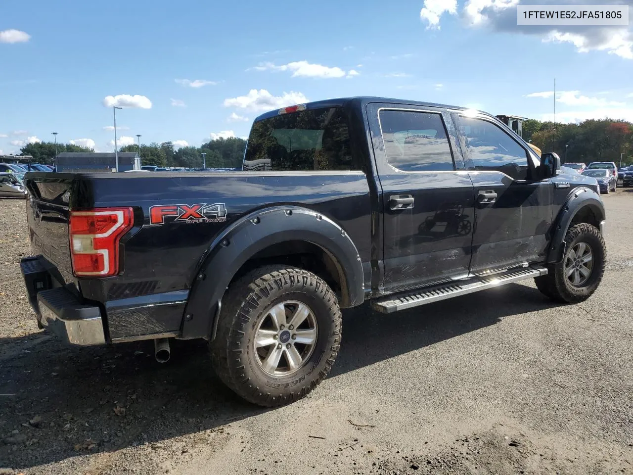 2018 Ford F150 Supercrew VIN: 1FTEW1E52JFA51805 Lot: 74534104