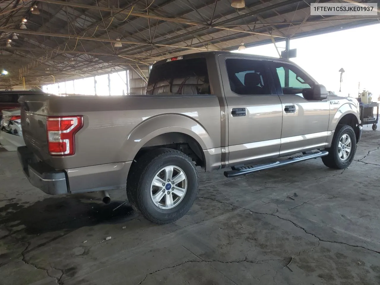 2018 Ford F150 Supercrew VIN: 1FTEW1C53JKE01937 Lot: 74536754