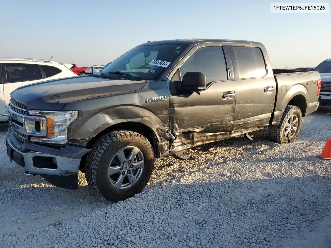 2018 Ford F150 Supercrew VIN: 1FTEW1EP5JFE16026 Lot: 74551614