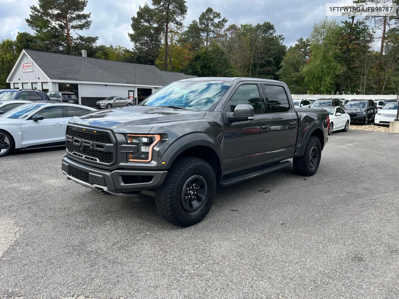 2018 Ford F150 Raptor VIN: 1FTFW1RG4JFB98787 Lot: 74596894