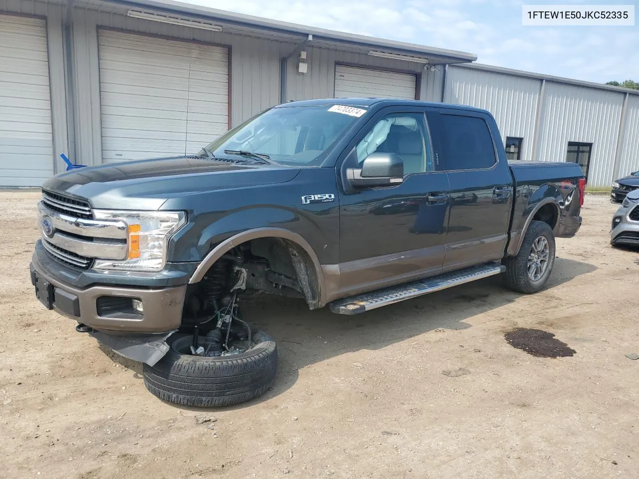 2018 Ford F150 Supercrew VIN: 1FTEW1E50JKC52335 Lot: 74703374